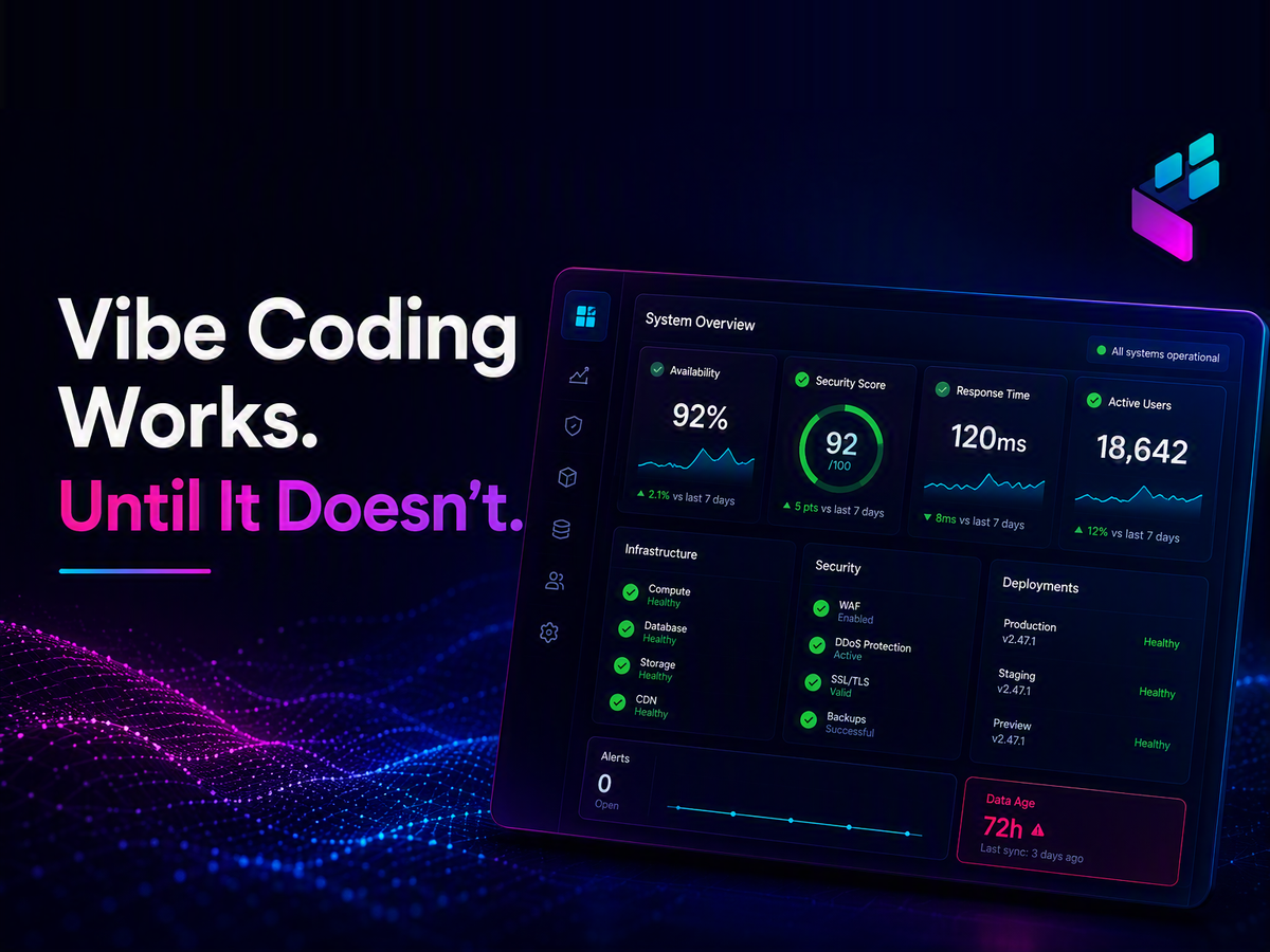Vibe Coding Works. Until It Doesn't.
